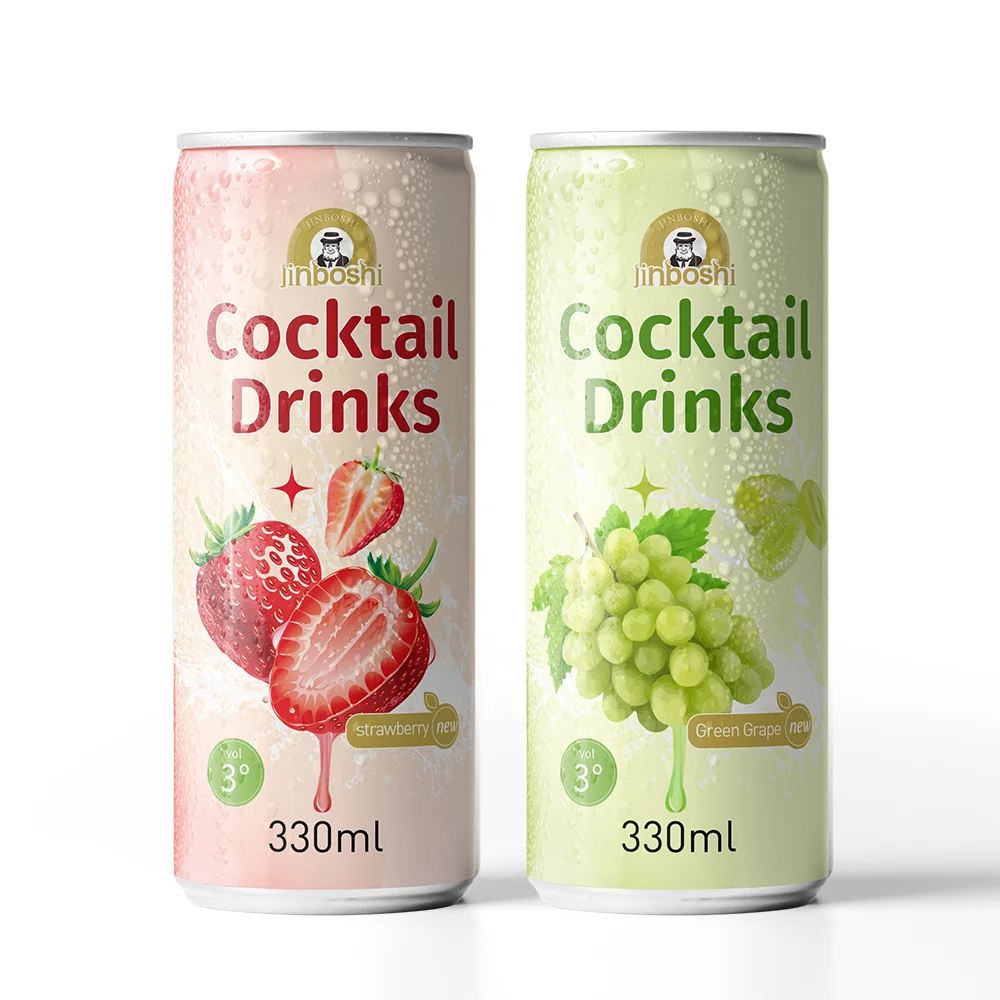 Oem Canned Exotic Cocktail Drinks Vodka Blandy Wisky Flavored Wine 8%vol Alcoholic Mixed Cocktail Beverage Drink