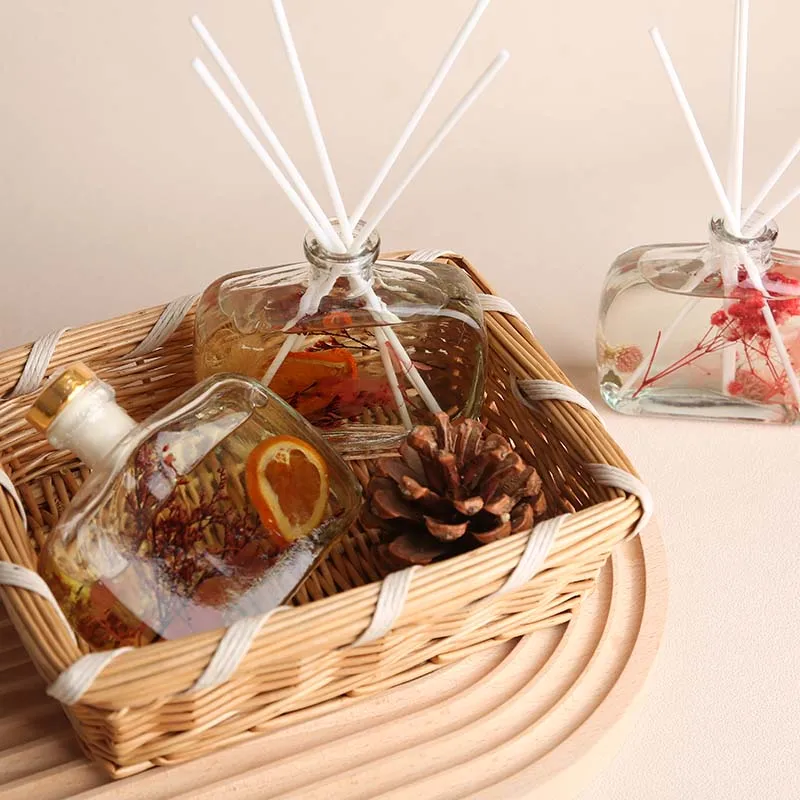 Alibaba.com: Luxury 100ml glass square bottle flameless reed diffuser ...