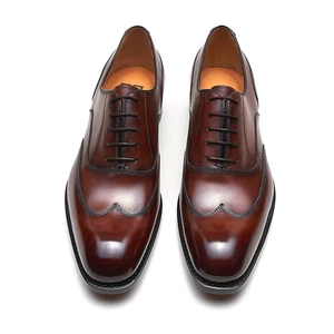 New Design With a Print Formal Oxford Leather Shoes for Dress Men
