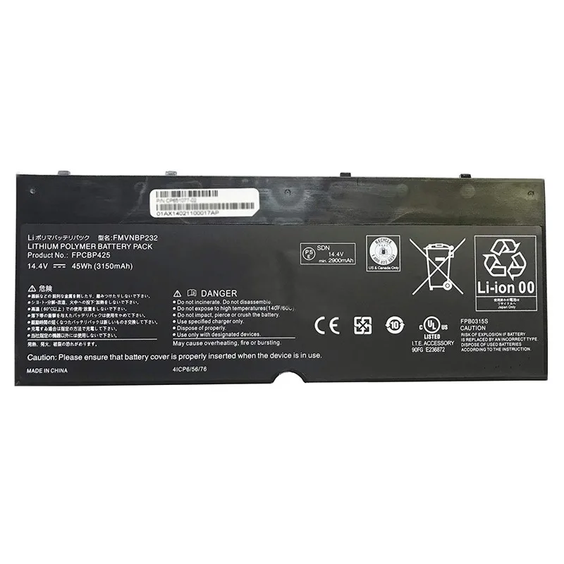 New Original Laptop Battery Fpcbp425 For Fujitsu Lifebook U745 T904