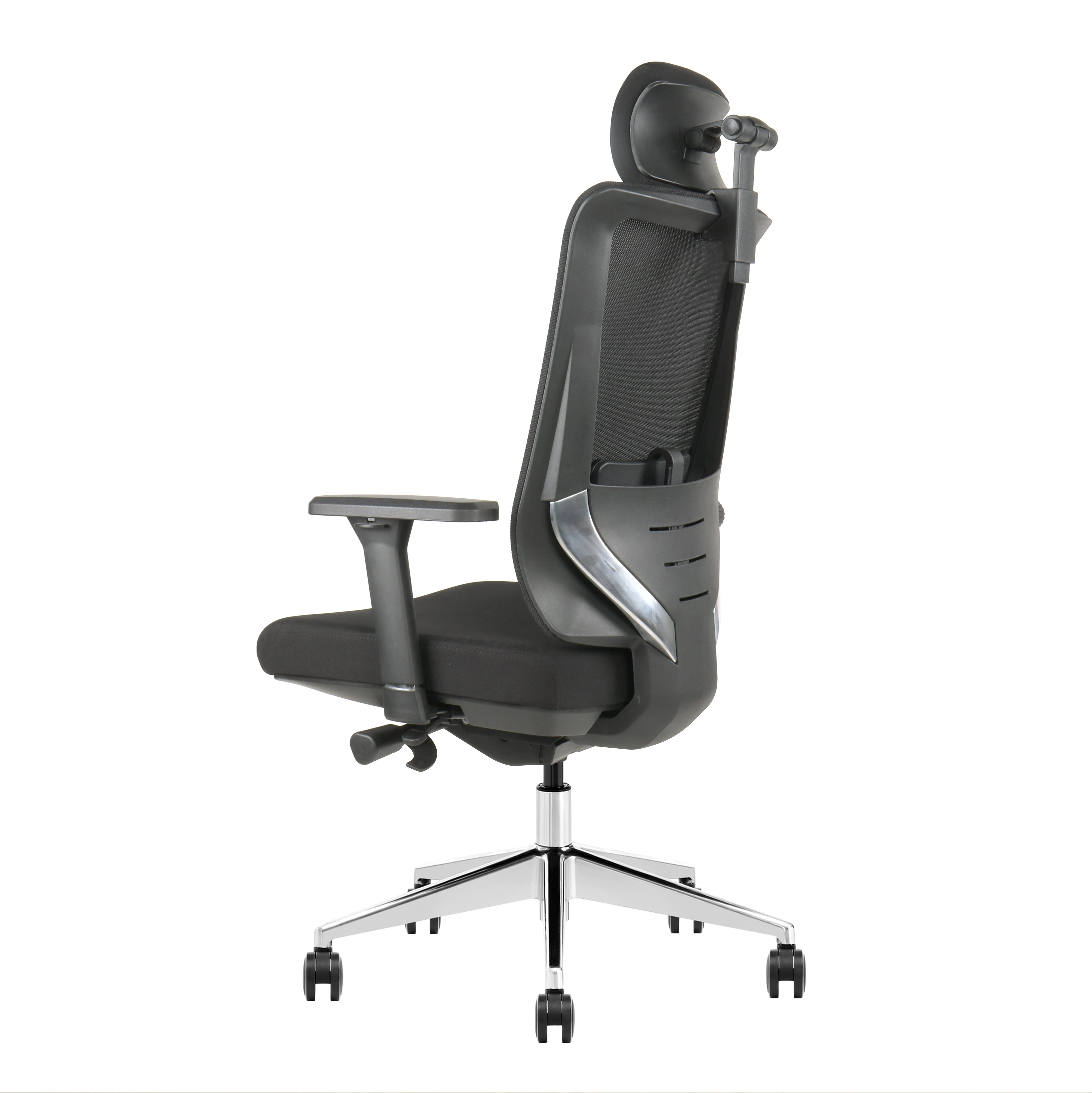 Modern Luxury Home Office Chair High Back Executive Ergonomic Design With Mesh Fabric Metal