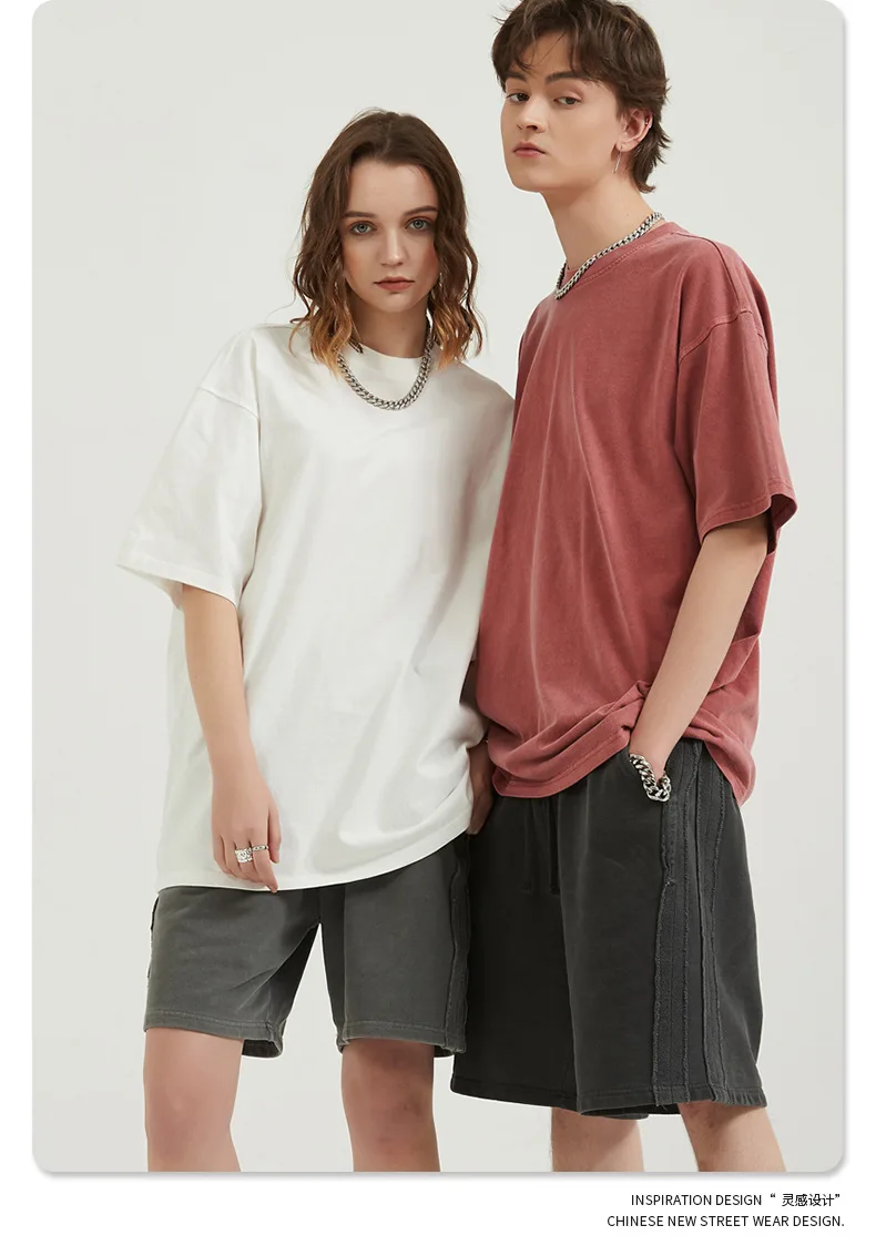 2024 핫 세일 헤비웨이트 하이 스트리트 일반 티셔츠 인쇄 용 빈티지 대형 티셔츠 무거운 면 Magliette t 셔츠|  Alibaba.com