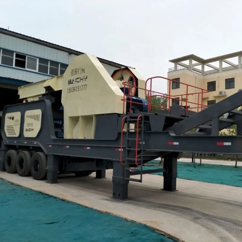 Quarry Wheel Type Mobile Stone Crushing Plant Price Complete Portable Rock Crushing Unit Mobile Jaw Crusher for Mining Ore