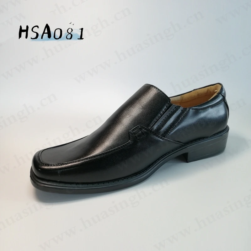 Rwh,easy Wear square Toe Style Full Leather Black Dress Shoes Formal Occasion Anti-slip Rubber Outsole Office Shoes HSA081