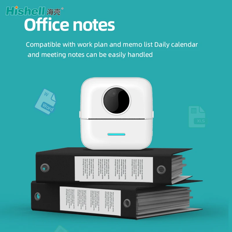 Portable 57mm Thermal Mini Printer Photos Notes Printing Machine