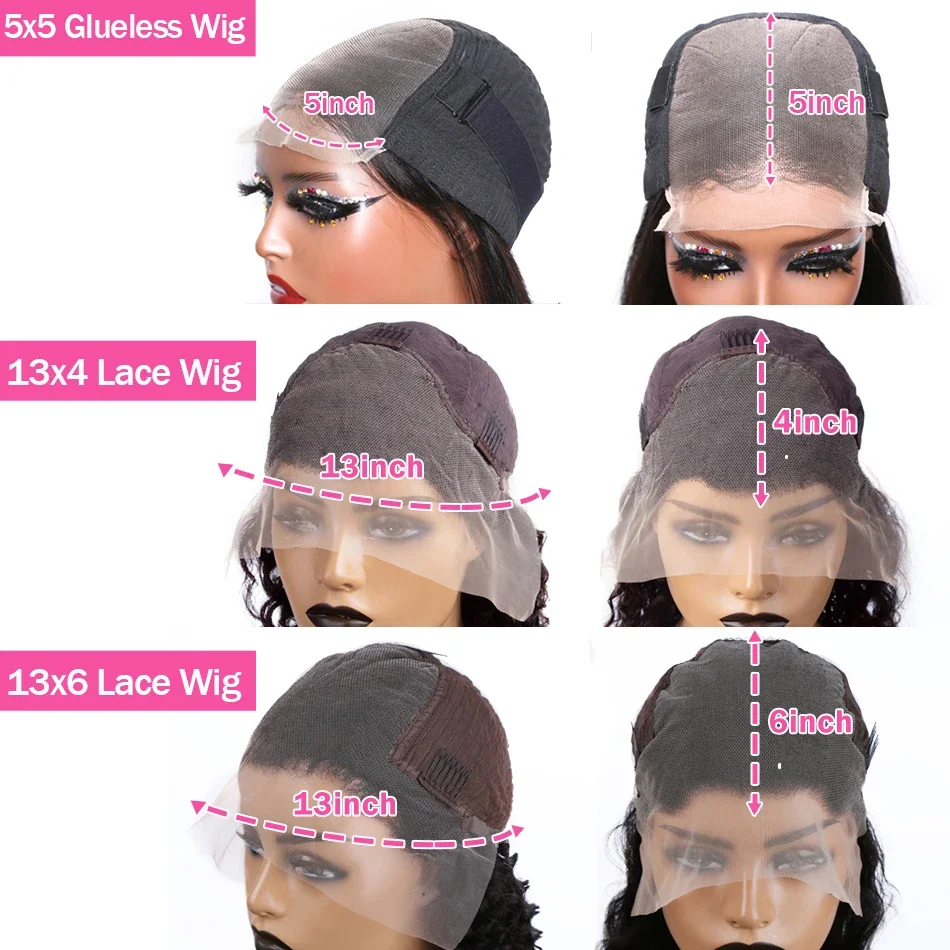 30 inch Body Wave Lace Front Human Hair Wigs Brazilian Lace Closure Wig Lace Frontal Wigs For Women_voghion.com