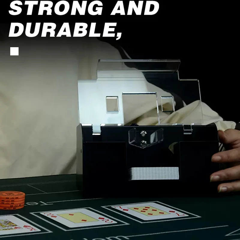 Высококлассная автоматическая электронная машинка для тасовки покерных карт, тасовка для покерных карт, 2-х уровневая игровая карта, тасовка и раздача обуви