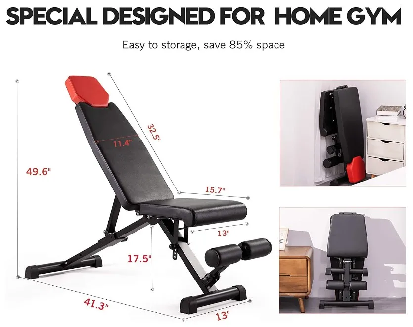 Commercial Adjustable Fitness Home Weight Lifting Gym Weight Bench