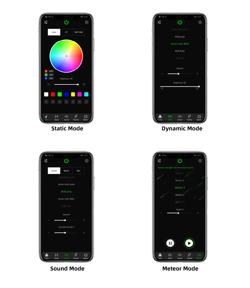 Новинка 6 Вт RGBW Smart APP оптоволоконный Звездный потолочный комплект с 3 12 отверстиями светодиодная оптоволоконная съемка
