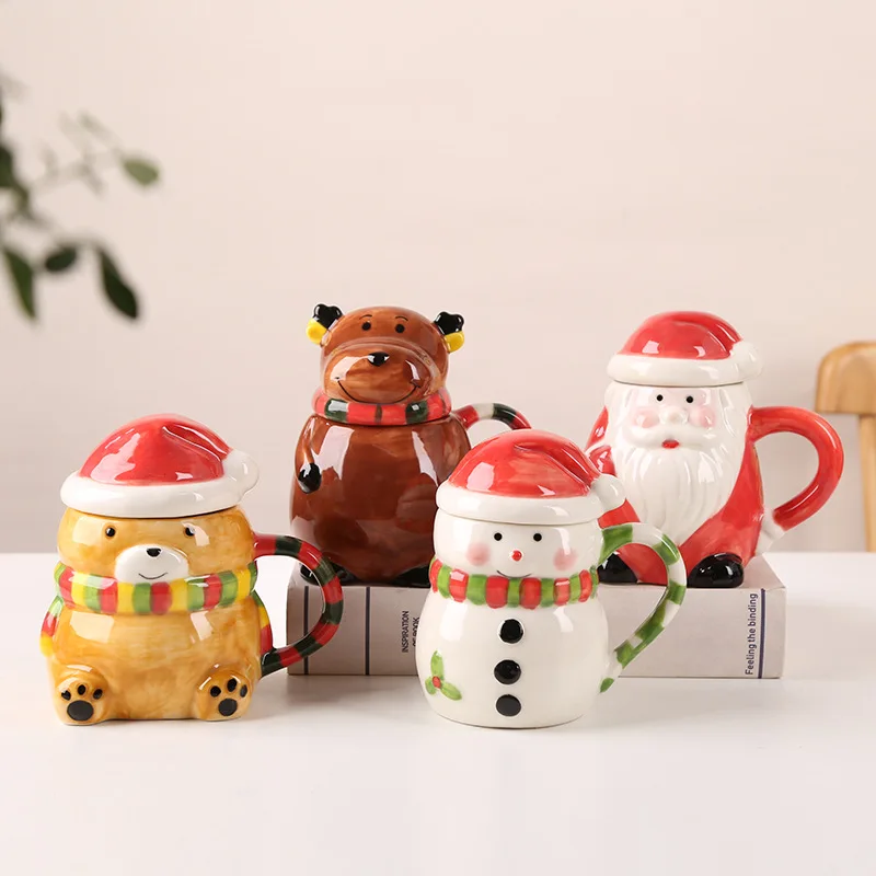 2025 Tetera for Christmas Custom Ceramic Teapot with Mug Santa Claus Tea Christmas Dolomite Santa Tea for One