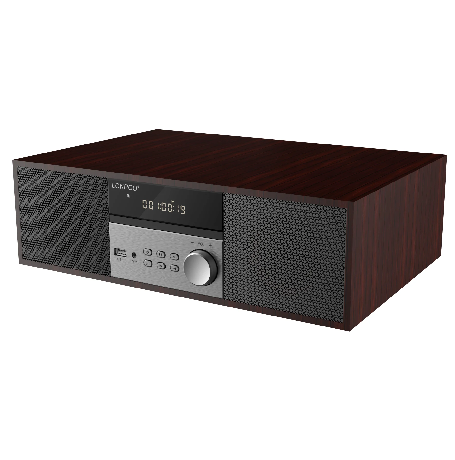 Alibaba.com: LONPOO LP-816 Wooden All-in-One Home Stereo, 40W RMS
