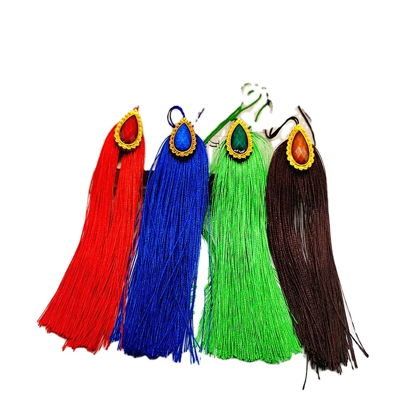 Мини ленты украшения красный зеленый сапфировый коричневый цвет смешанные оптовые украшения очаровательные шнуры с кисточкой