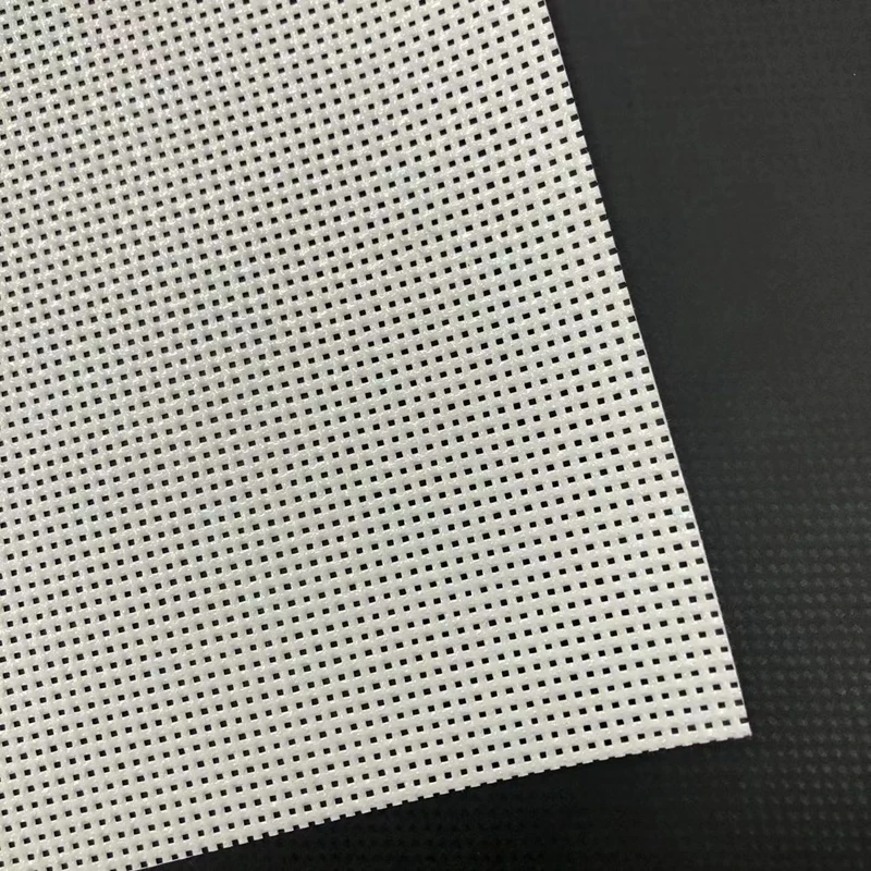 PVC Coated Mesh Roller Blinds Window Sunscreen Curtain Fabric