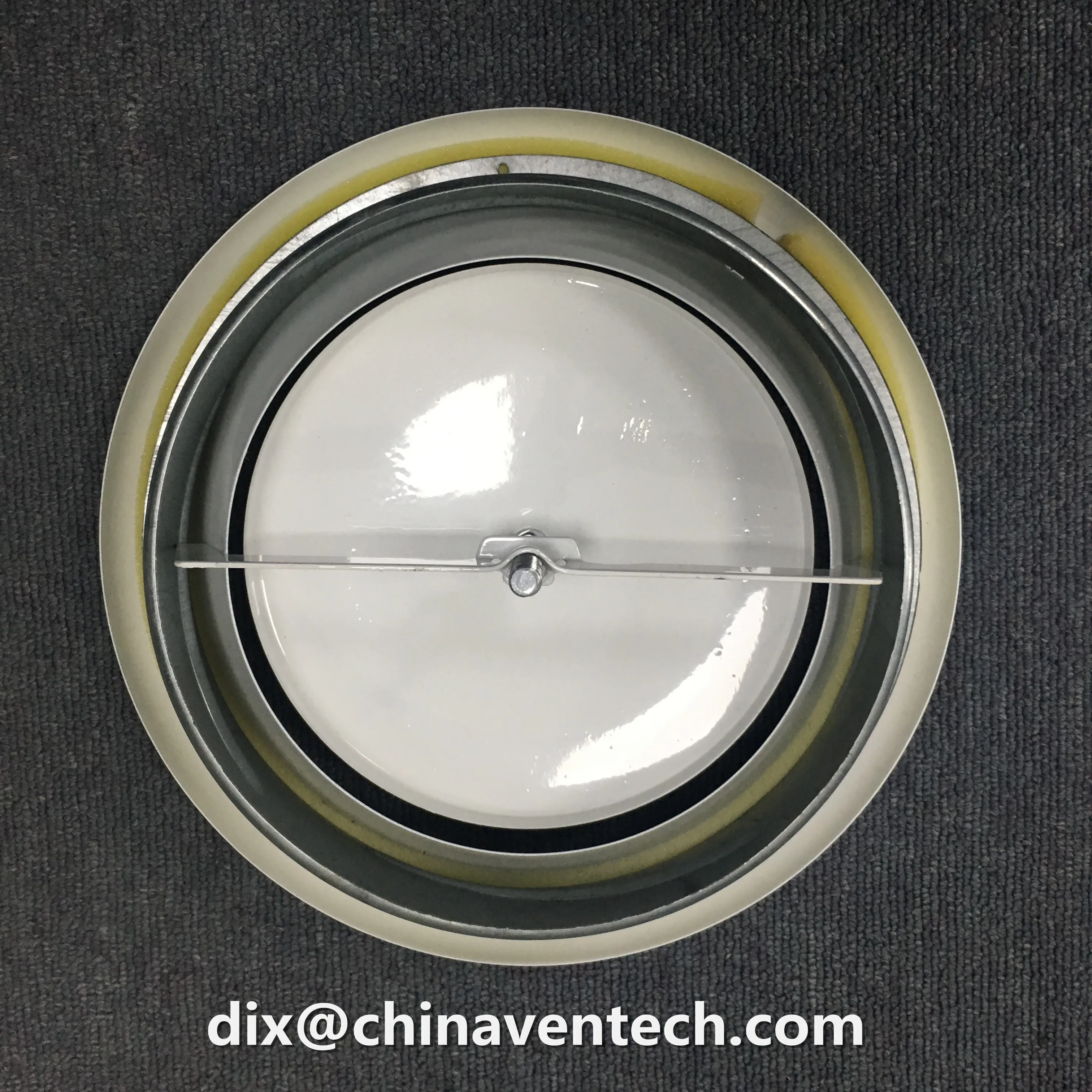 Hvac White Color Ventilation Plastic Disc Valve Air Vents