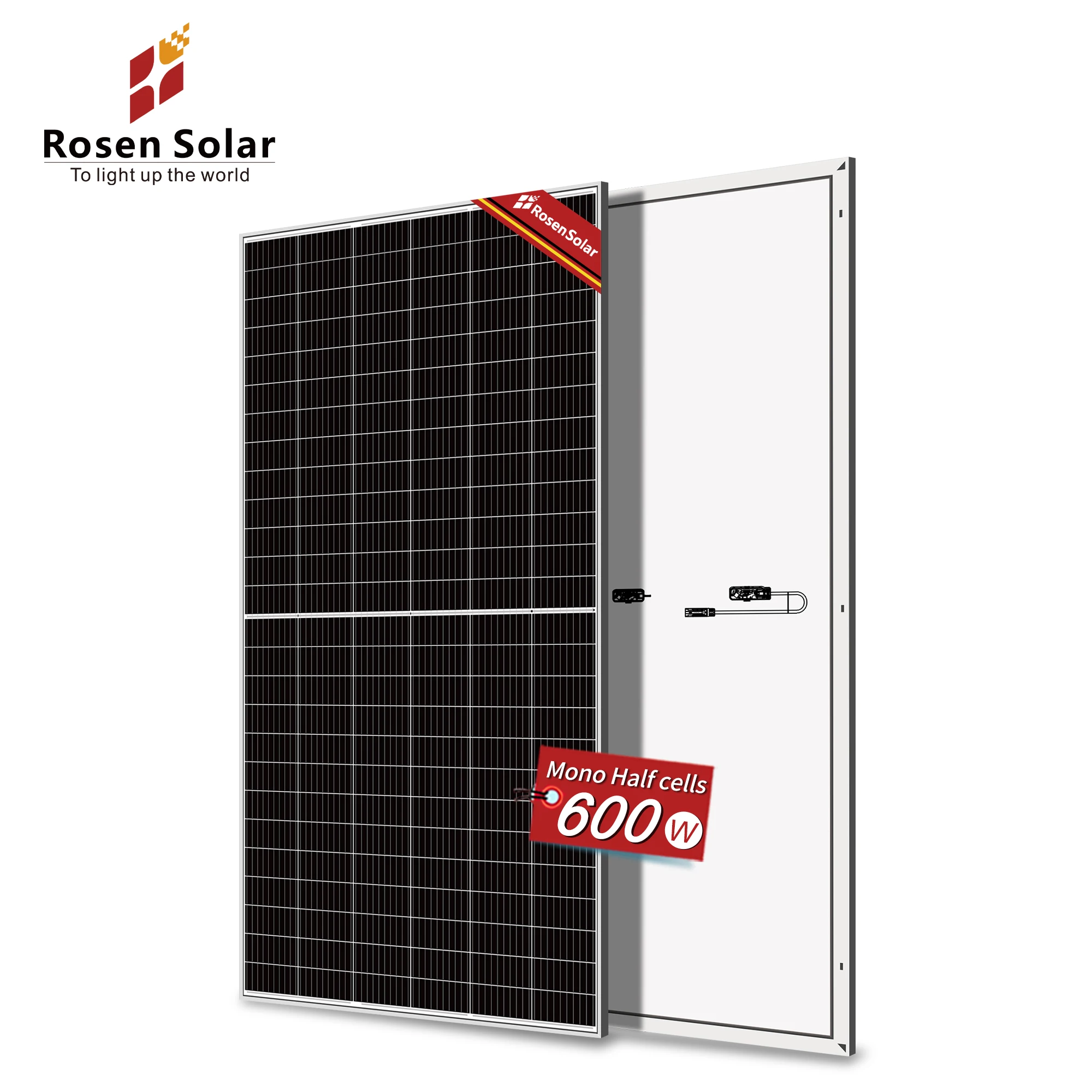 Rosen Solar Panel 600w half cell mono for solar system use