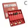 C6pcs-caja roja navideña