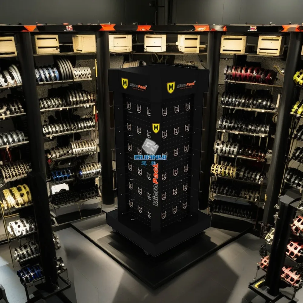 Adjustable Heavy Duty Auto Parts Display Rack Multi Tier Retail Store ...