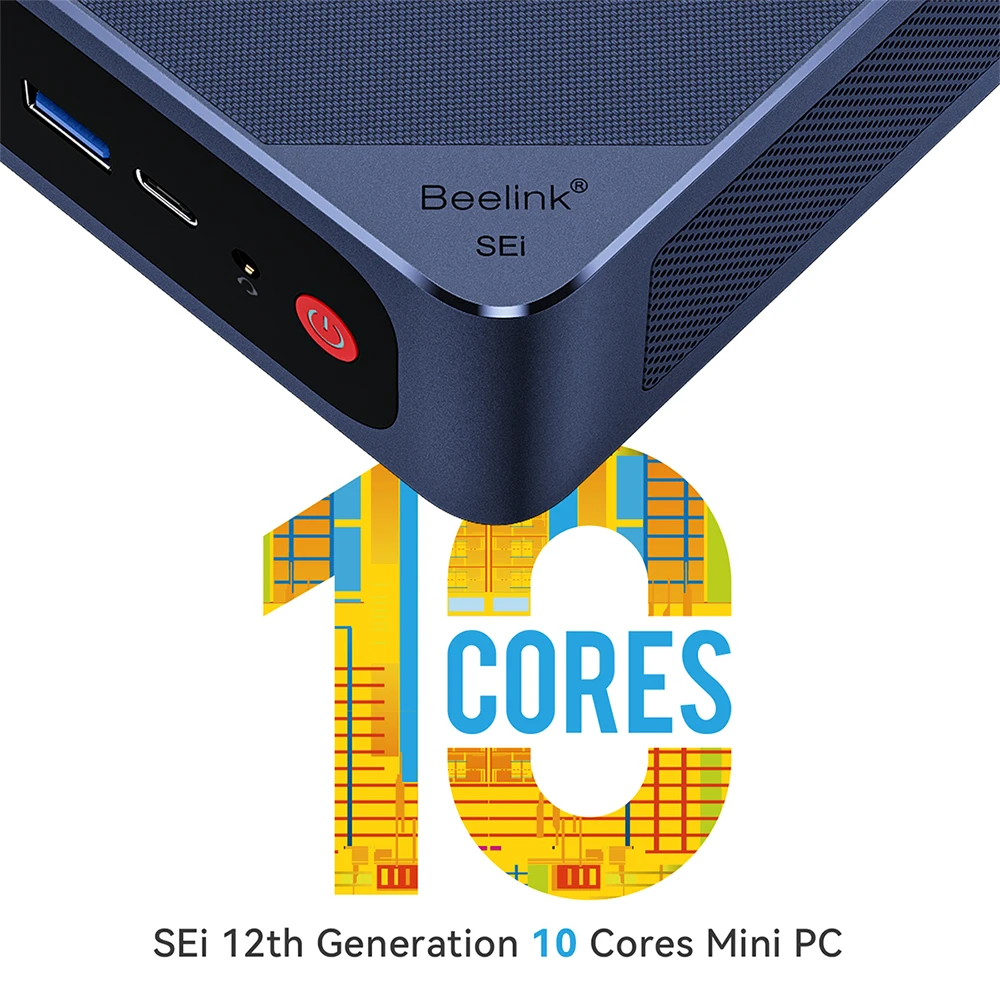Beelink Sei12 Mini PC Intel 12th i5 1235U10コア12スレッド合計