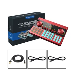 Многоканальный Внешний usb-интерфейс для пения в прямом эфире k10 v8, звукозапись, звуковая карта