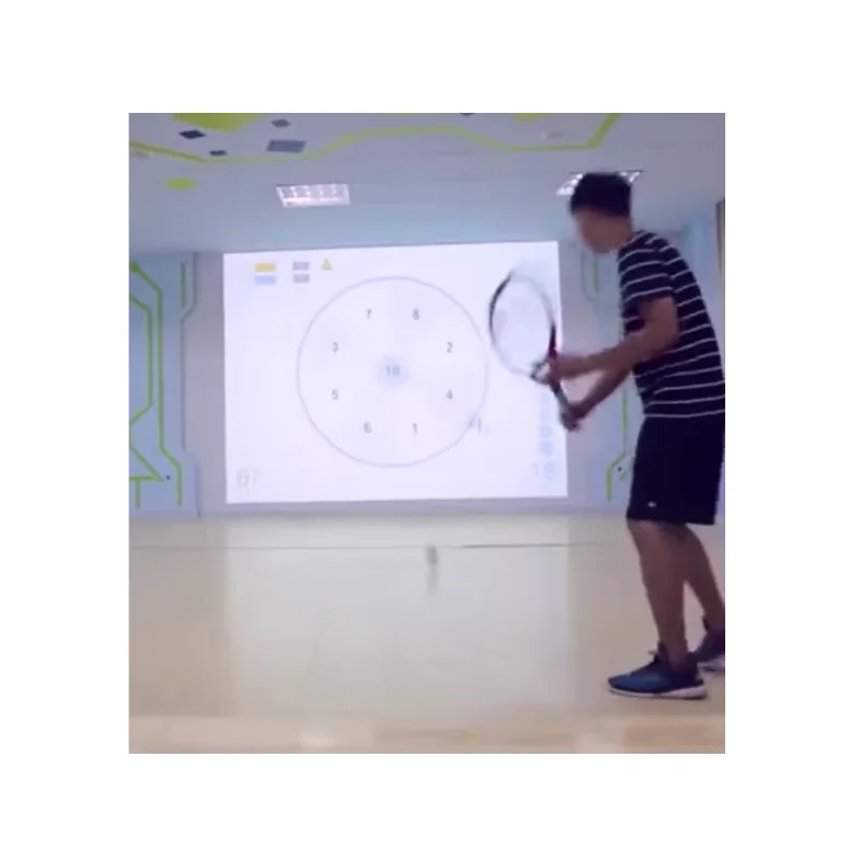 Интерактивная настенная домашняя бейсбольная игра интерактивный экран 800fps с лазерным сенсорным модулем футбольный симулятор