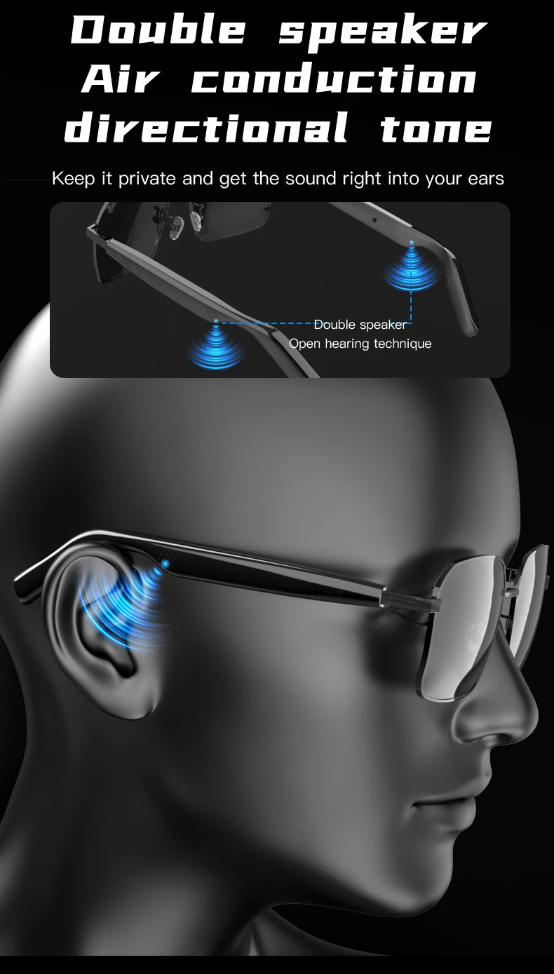 New Design Sg-12 Pro Smart Glasses Touch Anti-uv Sunglasses Open Ear Wireless Stereo Headsets Comfortable Wearable Earphones - Buy Smart Glasses smartwatch Factory magnetic Smart Wearable music Call Glasses smart Wireless Glasses eye Glasses Smart wireless Glasses Wireless smart Camera Glasses music Camera Smart Glasses ar Glasses