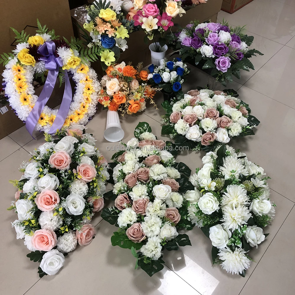 E-1263 OULI卸売ユリ菊人工葬儀花| Alibaba.com