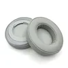 Gray leather oval