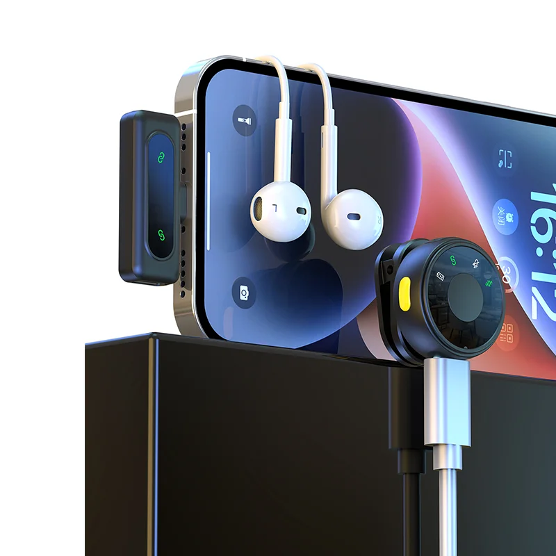 7-1 Interviews Spy Lapel Built-in Microphone High-Quality Sound Card Clip-on Tie Microphone