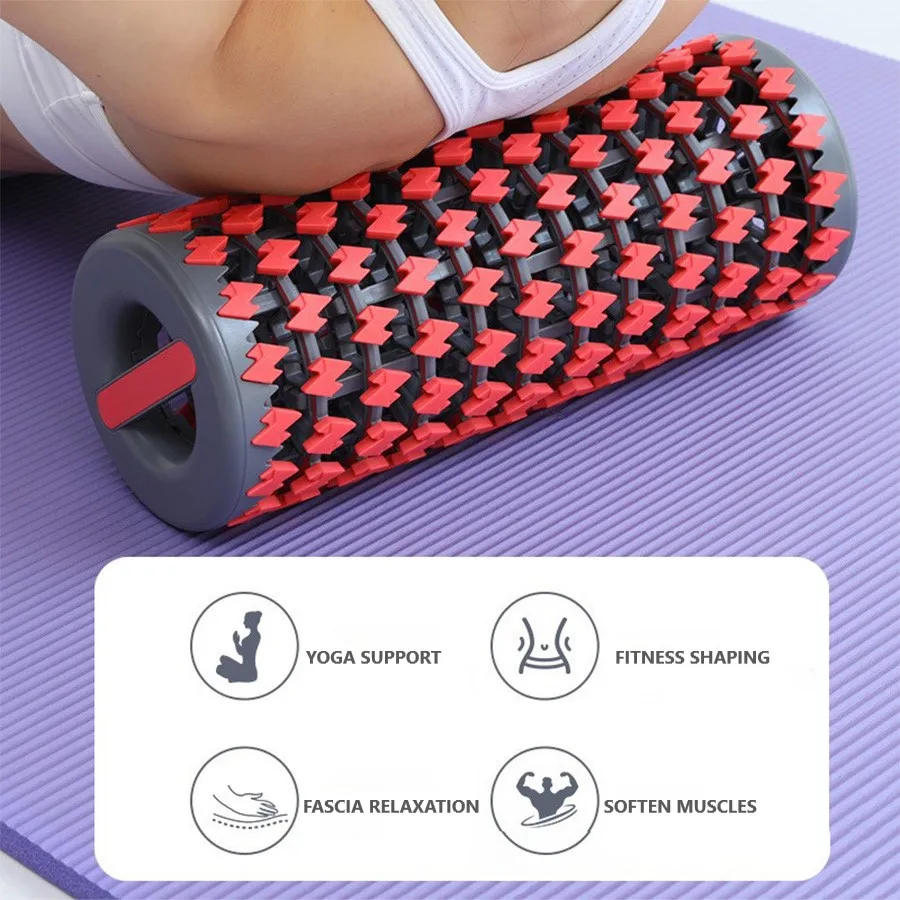 Wholesale Women Pilates Yoga Gym Exercise Adjustable Hallow TPE Foam Roller