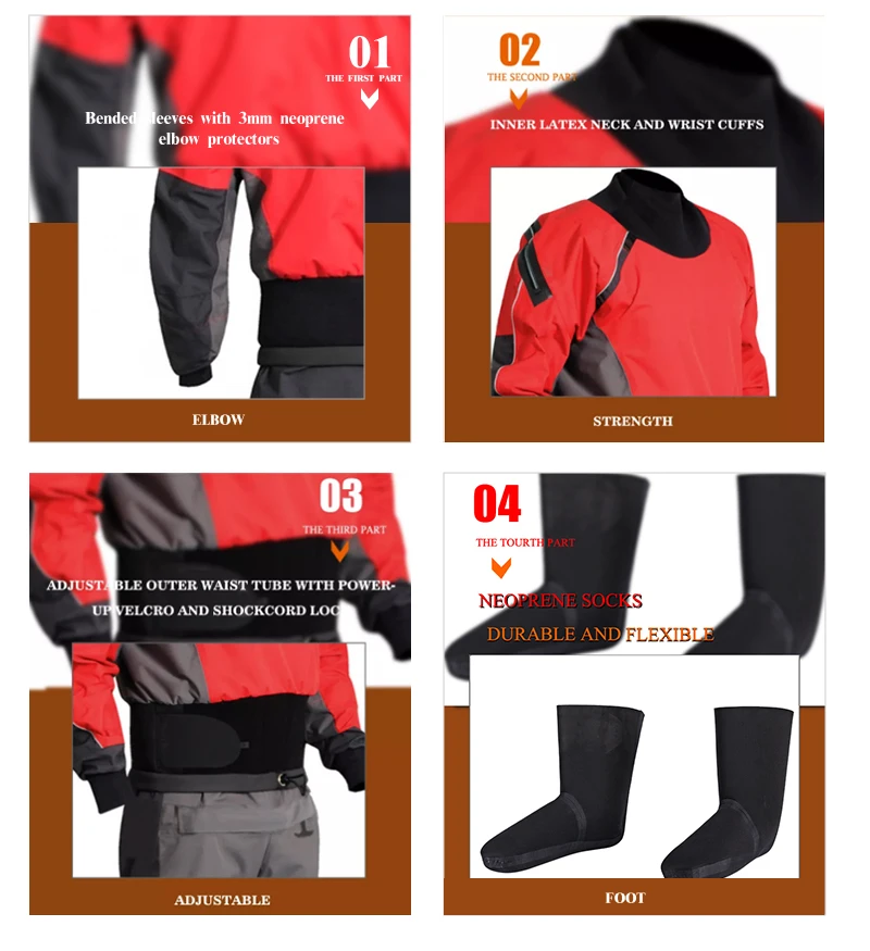 3 Layer Waterproof Freediving Drysuit For Kayak Men's Hydrus Swift Entry Dry Suit Buy