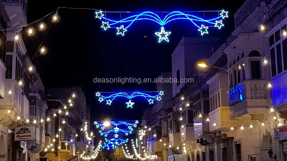 Outdoor Hanging Street Christmas Decoration Led Star Lights| Alibaba.com