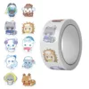 Jjt278 pegatinas de rollo de animales de invierno