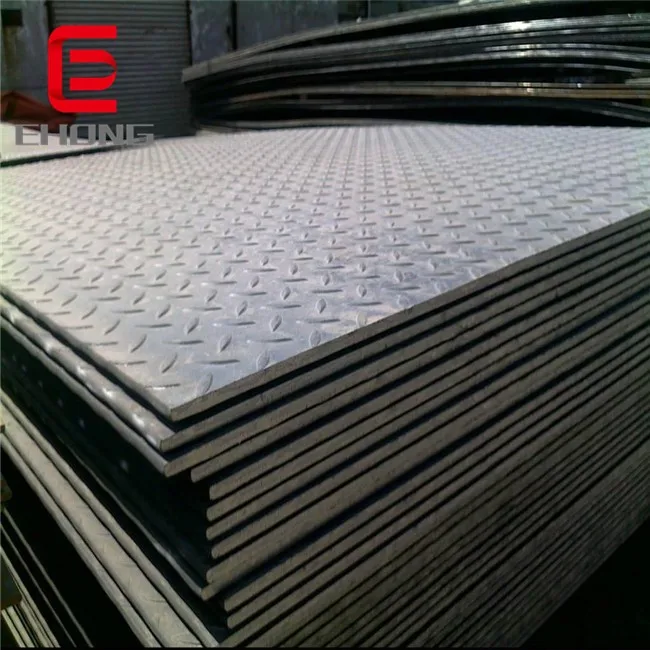 High Quality Q235B Q355B Checkered Steel Coil Carbon Steel Plate Checkered Plate for Building Construction