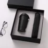 Black cup+umbrella 2pcs set