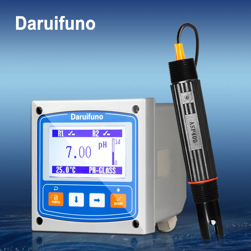 Fast Response PPS Inline pH Sensor pH Electrode for Water Measurement