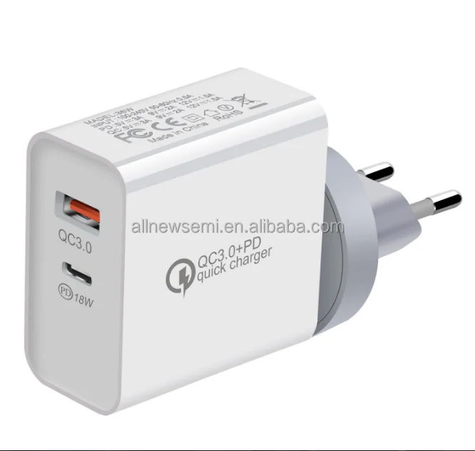 New 36W charger QC 3.0 + PD double fast charging head CA-25