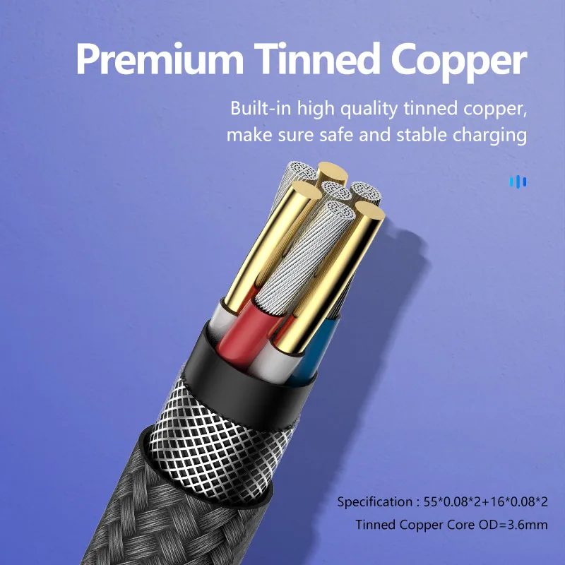 1 Sample OK FLOVEME CE FCC RoHS 540 Magnetic Fast Charging kabel 7-Pin Phone Data Cable for Samsung Custom Accept