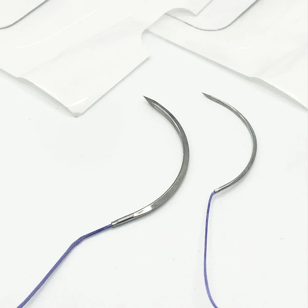 Absorbable Different Types Suturas Nylon Monofilament Polyglactin PGLA Surgical Sutures