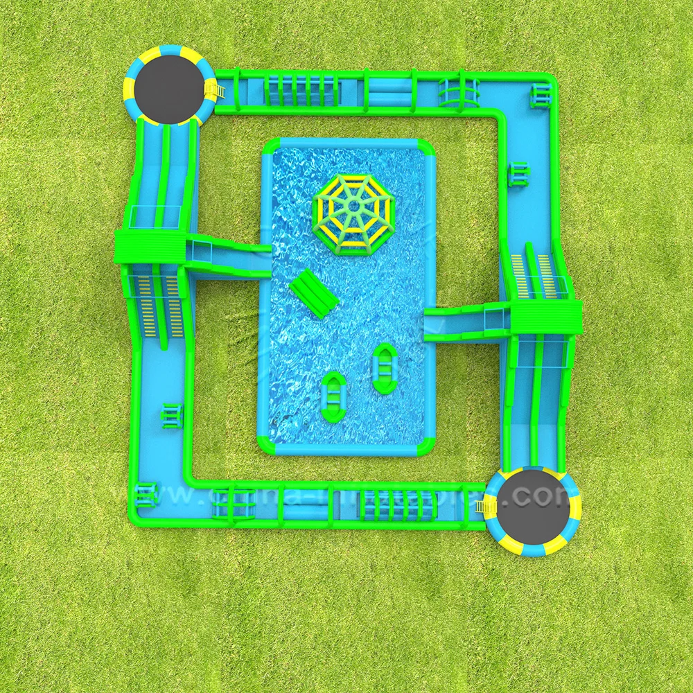 Customized Inflatable Water Park Equipment Floating Water Park For Sale