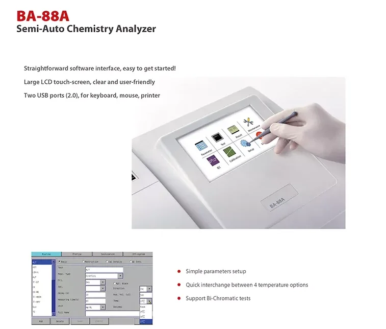 Mindray BA 88a Semi Auto Clinical Chemistry Analyzer from GHC International