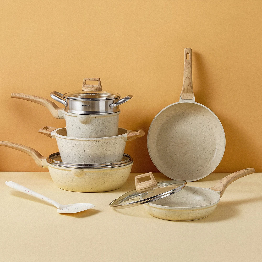 Kitchen & Table Carote Granite Coated Aluminum Home Cooking Non Stick Coated Variety Cookware