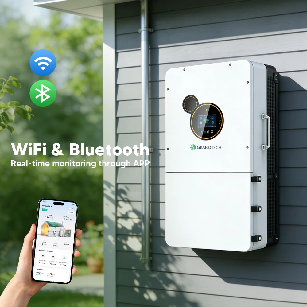 อินเวอร์เตอร์ไฮบริดแบรนด์ SRNE รุ่น SEI-12KW-UPRO กำลังไฟฟ้า 12 กิโลวัตต์ / 10 กิโลวัตต์ แบบแยกเฟส แรงดันไฟฟ้า 120 โวลต์ / 240 โวลต์ ใช้งานได้ทั้งแบบออนกริดและออฟกริด กำลังไฟฟ้า 8 กิโลวัตต์ / 10 กิโลวัตต์ / 12 กิโลวัตต์ / 18 กิโลวัตต์ อินเวอร์เตอร์พลังงานแสงอาทิตย์สำหรับบ้าน