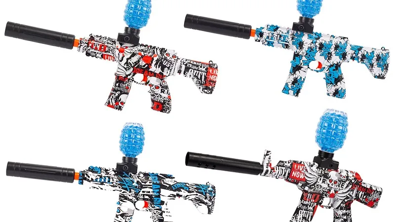 Amazon Best Seller Graffiti Mini Akm 47 M4 Gel Blaster Gun Electric Gel ...