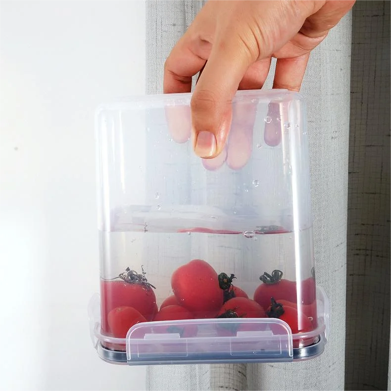 Plastic Clear Airtight Food Storage Containers With Lock Lids For