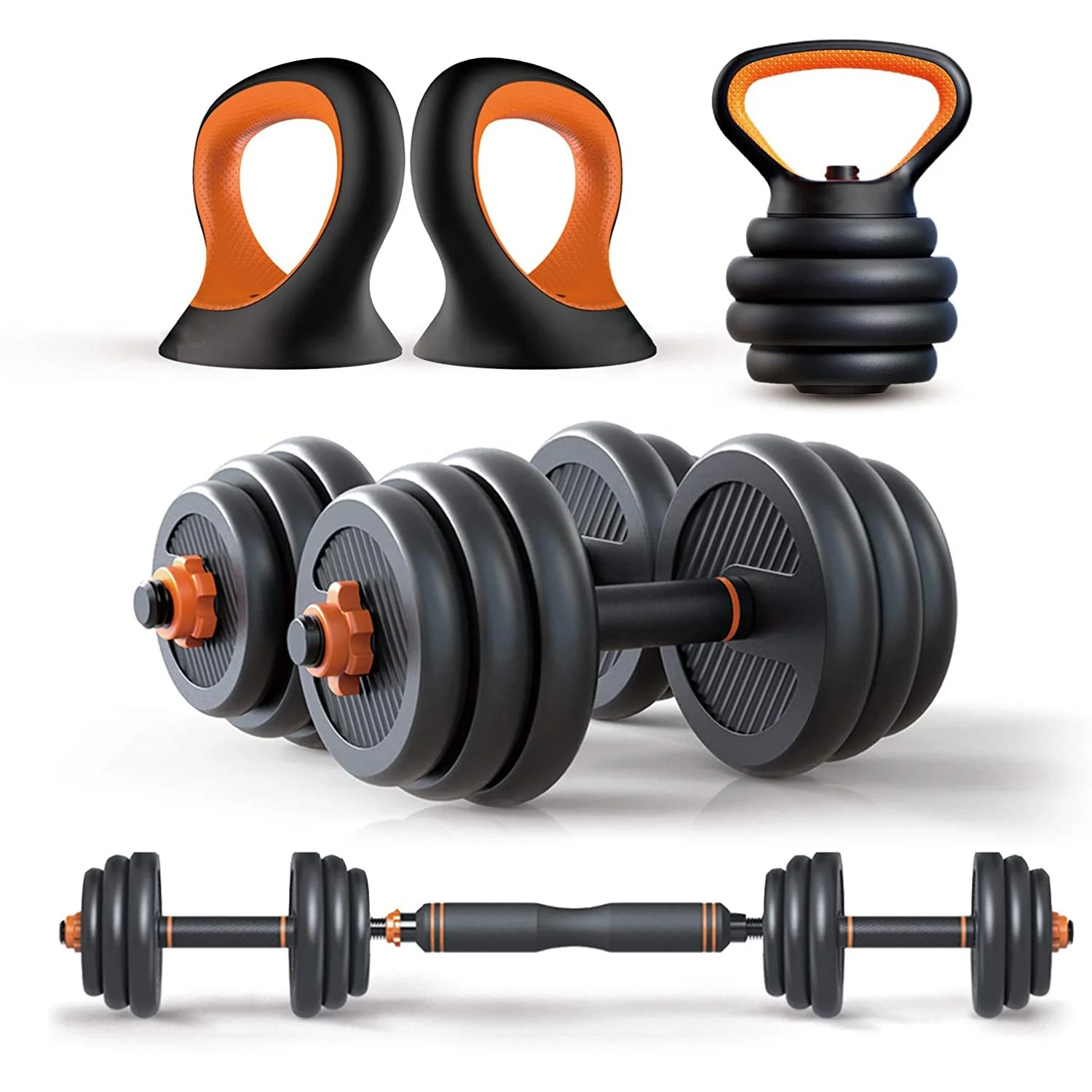Ready to Ship 10kg-40kg Adjustable Gym Dumbbells Set In-Stock FED  Kettlebell/Barbell/Dumbbells Set Free Weights