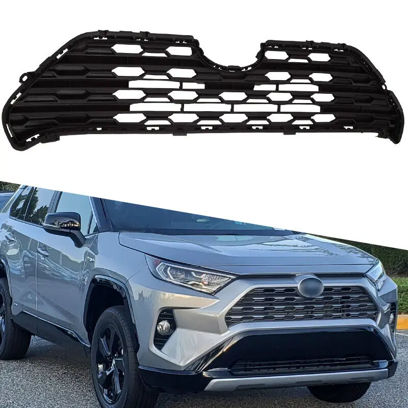 usa version auto parts OEM high quality car body front bumper upper grille for 2019 2020 2021 toyota RAV4