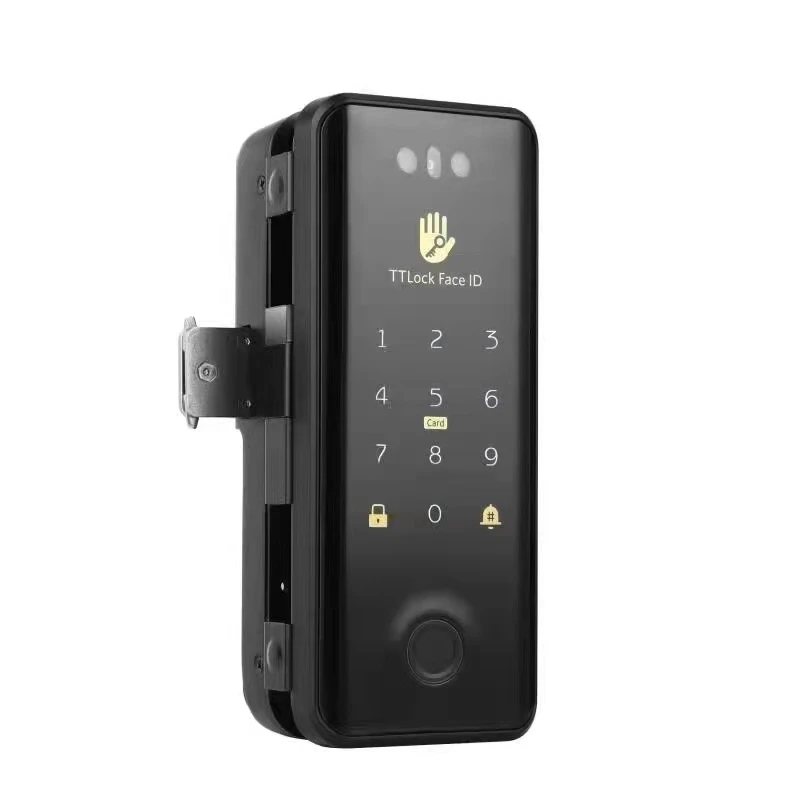 3D Face Recognition TTlock Glass Doorlock Cerradura Inteligente Digital Password Fingerprint Card Smart Door Lock