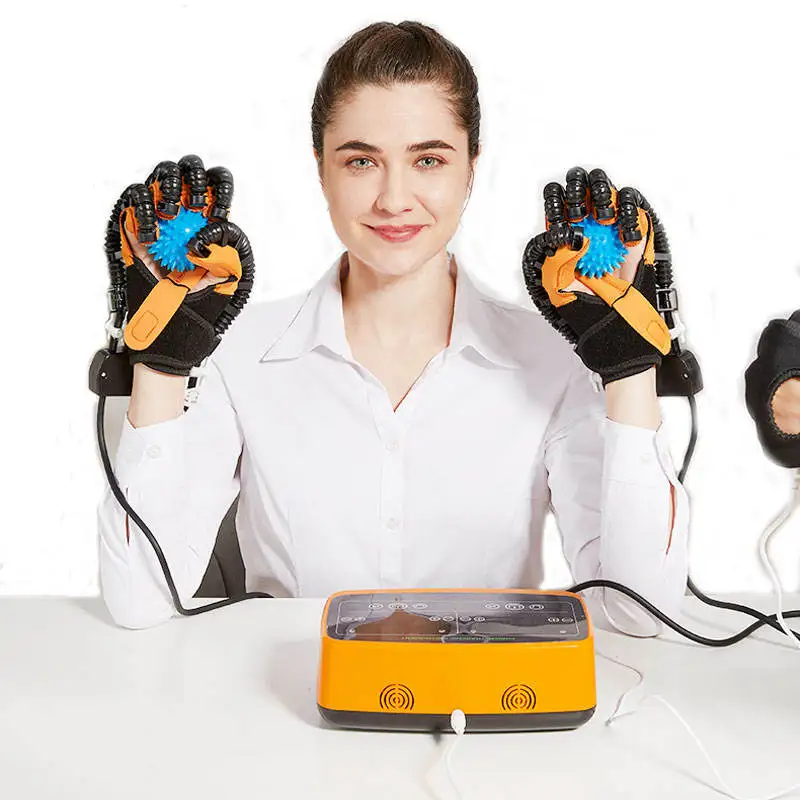 TJ-OM015 Both-hand Synchronous Finger Rehabilitation Trainer Hand Exercise Flexion Hemiplegic Stroke Electric Robot Gloves