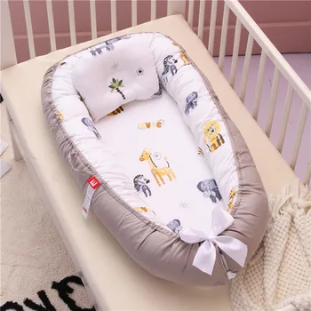 Hot Sell Portable Travel Infant Cotton Bed Baby Nest for Baby Lounger Infant Lounger