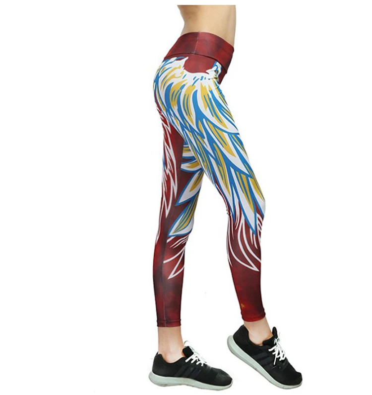 Wholesale Fashion 3d Print Yoga Pants Slim Gym Sport Workout Leggings